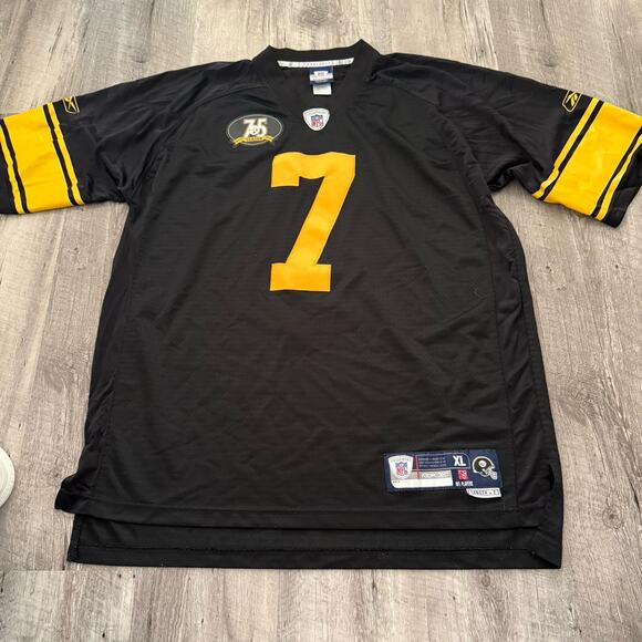 Reebok NFL 75th Anniversary Ben Roethlisberger Steelers Authentic Jersey Mens XL